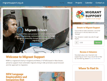 Tablet Screenshot of migrantsupport.org.uk